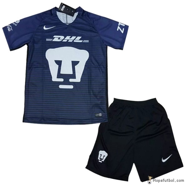 Camiseta Club Universidad Nacional Replica Tercera Ropa Niños 2017/18 Azul